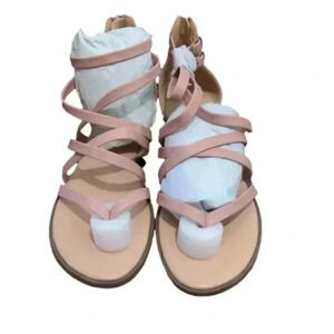 Journee Collection Womens Zailie Tru Comfort Foam Gladiator Flat Sandals